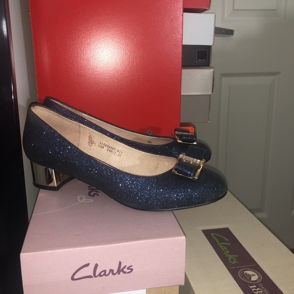 Bow Ballet flat glitter blue - Picture 2 of 3